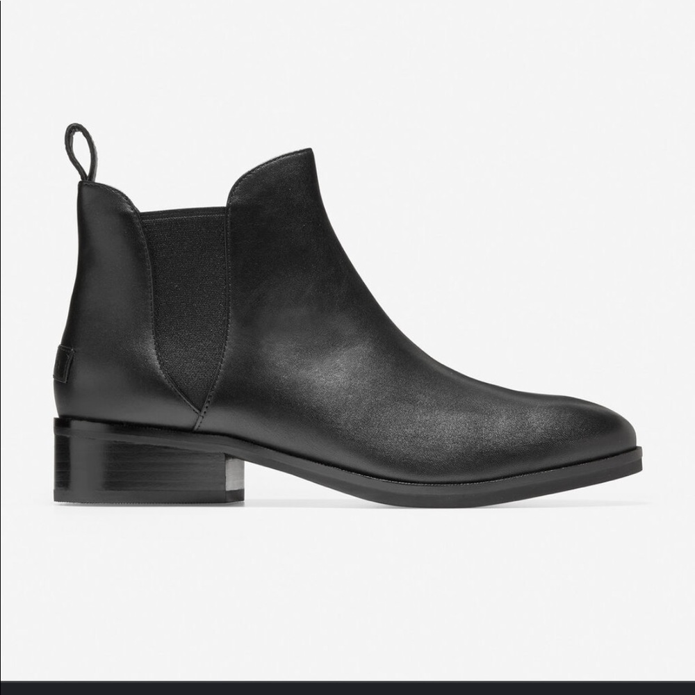 Cole Haan - Grandseries, 5, black leather booties